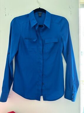 Ann Taylor Cobalt Blue Blouse